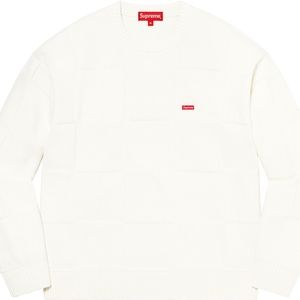 Auth Supreme Tonal Checkerboard Small box Sweater